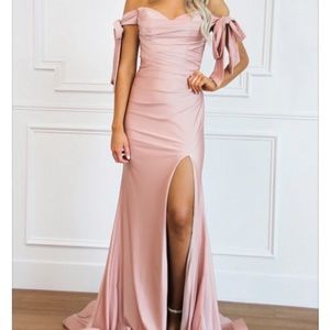 Cinderella Divine mauve formfitting dress